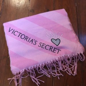 NEVER USED -pink striped scarf - Victoria’s Secret